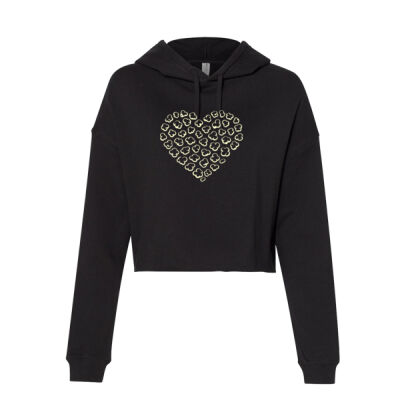 Crop Hooded Sweatshirt-Popcorn Love Thumbnail