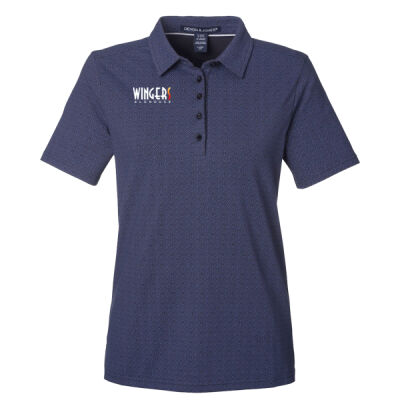 Women's Crownlux Performance® Geo Polo-Wingers Alehouse Logo Thumbnail